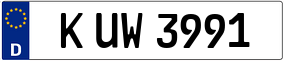 Trailer License Plate